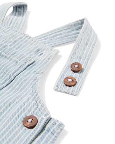 Baby-Jeanslatzhose mit Streifen jeansfarben - 33136570DENIM - HEMA