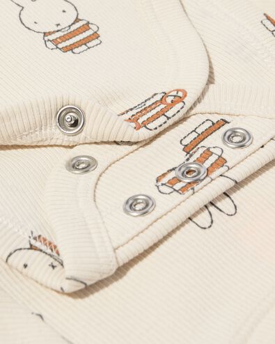 body b&eacute;b&eacute; &eacute;volutif miffy c&ocirc;tel&eacute; avec stretch &eacute;cru &eacute;cru - 33410020ECRU - HEMA