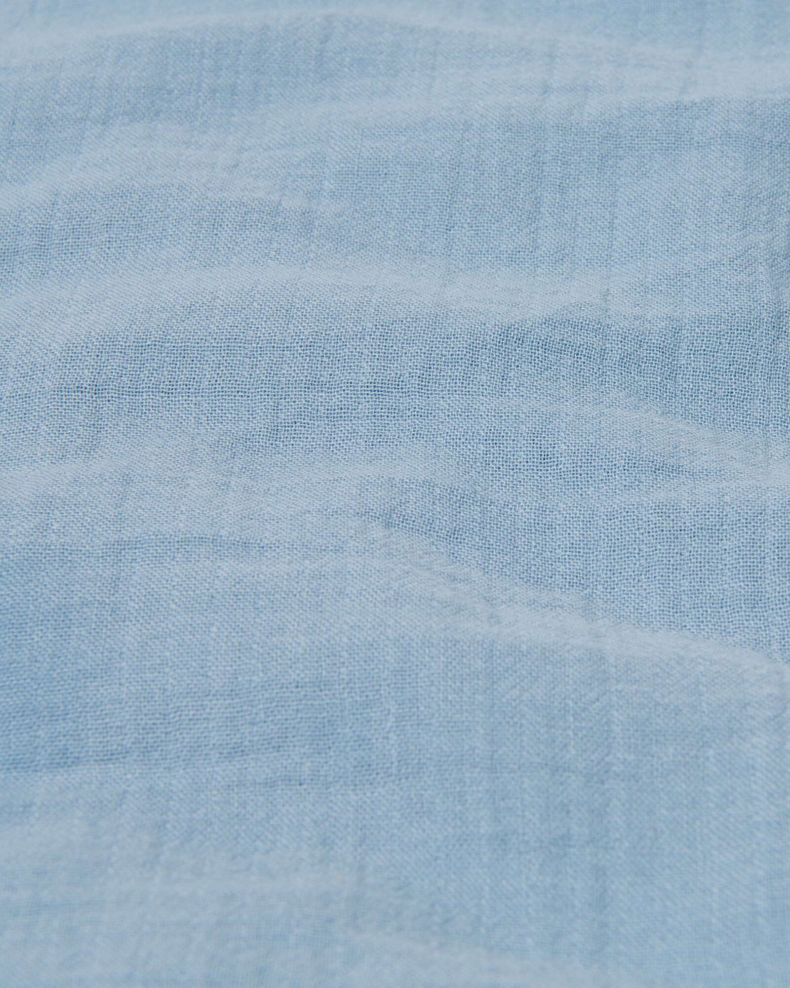 Bettwäsche, Baumwoll-Musselin, 140 x 200/220 cm, blau - 5730161 - HEMA