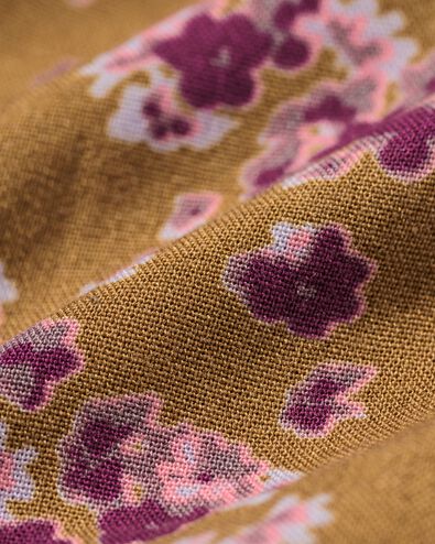 damesblouse Bobbie bloemen khaki khaki - 36207660KHAKI - HEMA