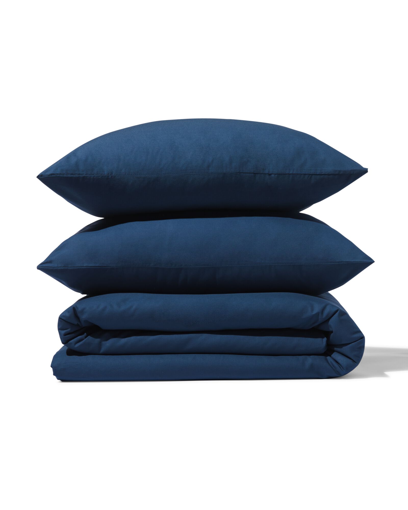 dekbedovertrek zacht katoen 240x200/220 donkerblauw - 5790130 - HEMA