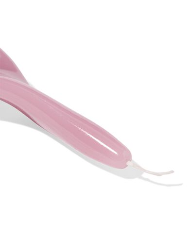 bougie d'int&eacute;rieur XL ⌀4,3x27cm torsad&eacute; vieux rose - 13506117 - HEMA