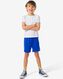 pantalon de sport enfant court bleu 134/140 - 36030212 - HEMA