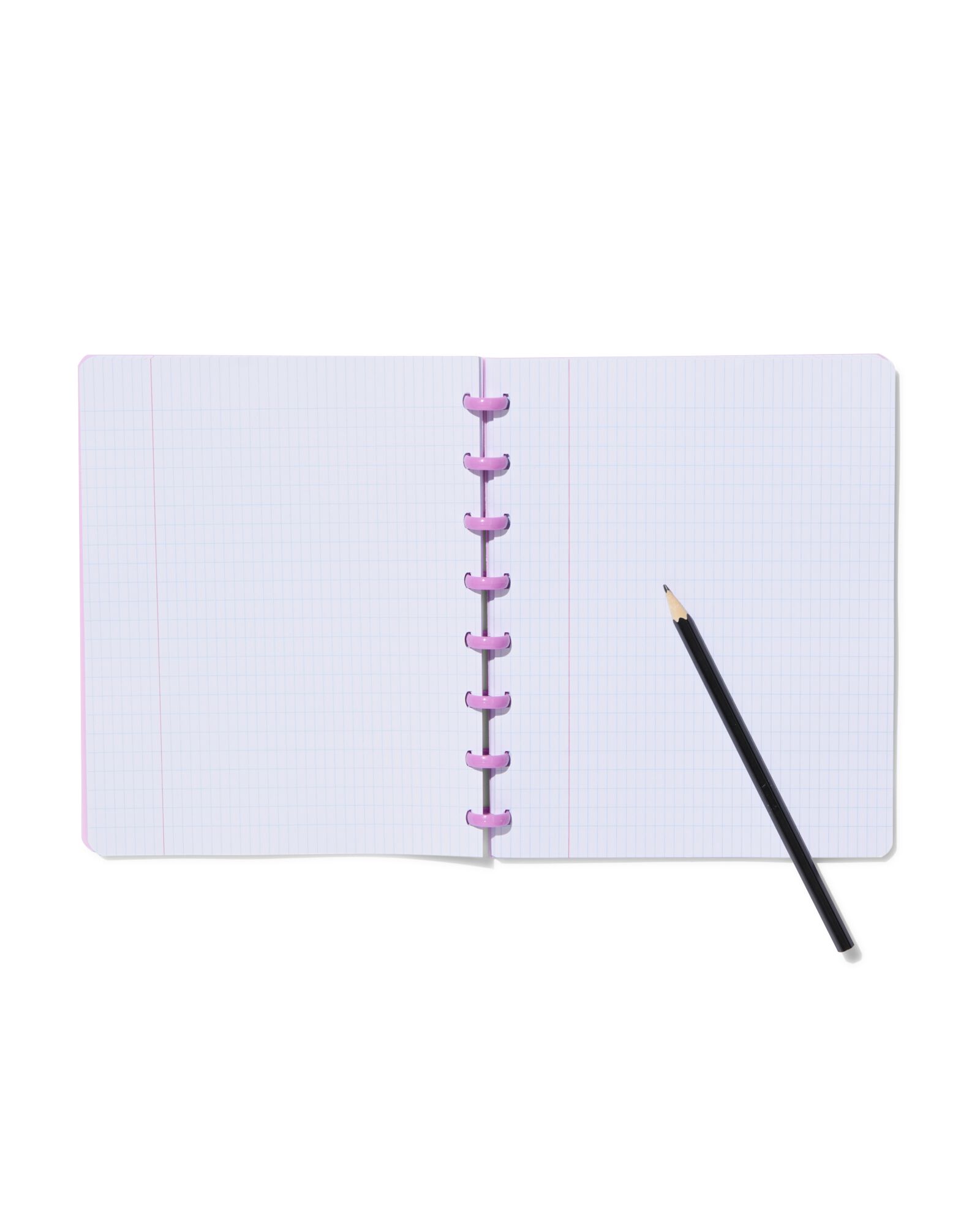 ringschrift A5 commerciaal geruit 4x8 lila - 14150122 - HEMA