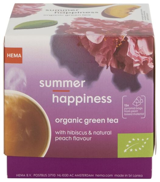 groene thee biologisch summer happines - 15 stuks - 17190024 - HEMA