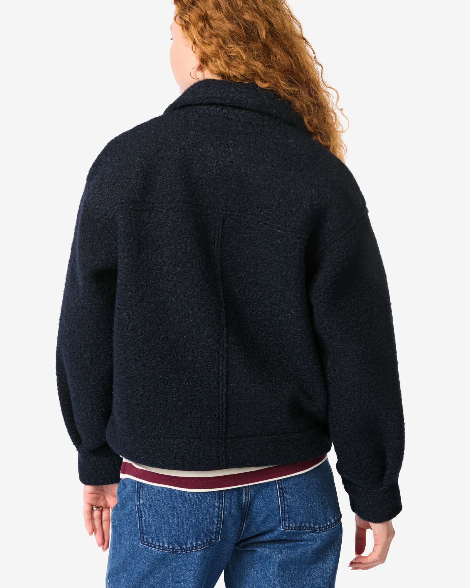 damesjas Jazzy  donkerblauw donkerblauw - 36203630DARKBLUE - HEMA