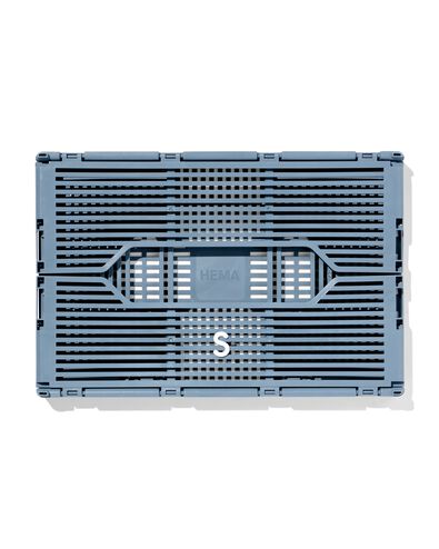 klapkrat letterbord recycled donkerblauw S  20 x 30 x 11,5 - 39811087 - HEMA