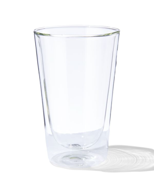 verre &agrave; th&eacute; double paroi 450ml verre - 80660116 - HEMA