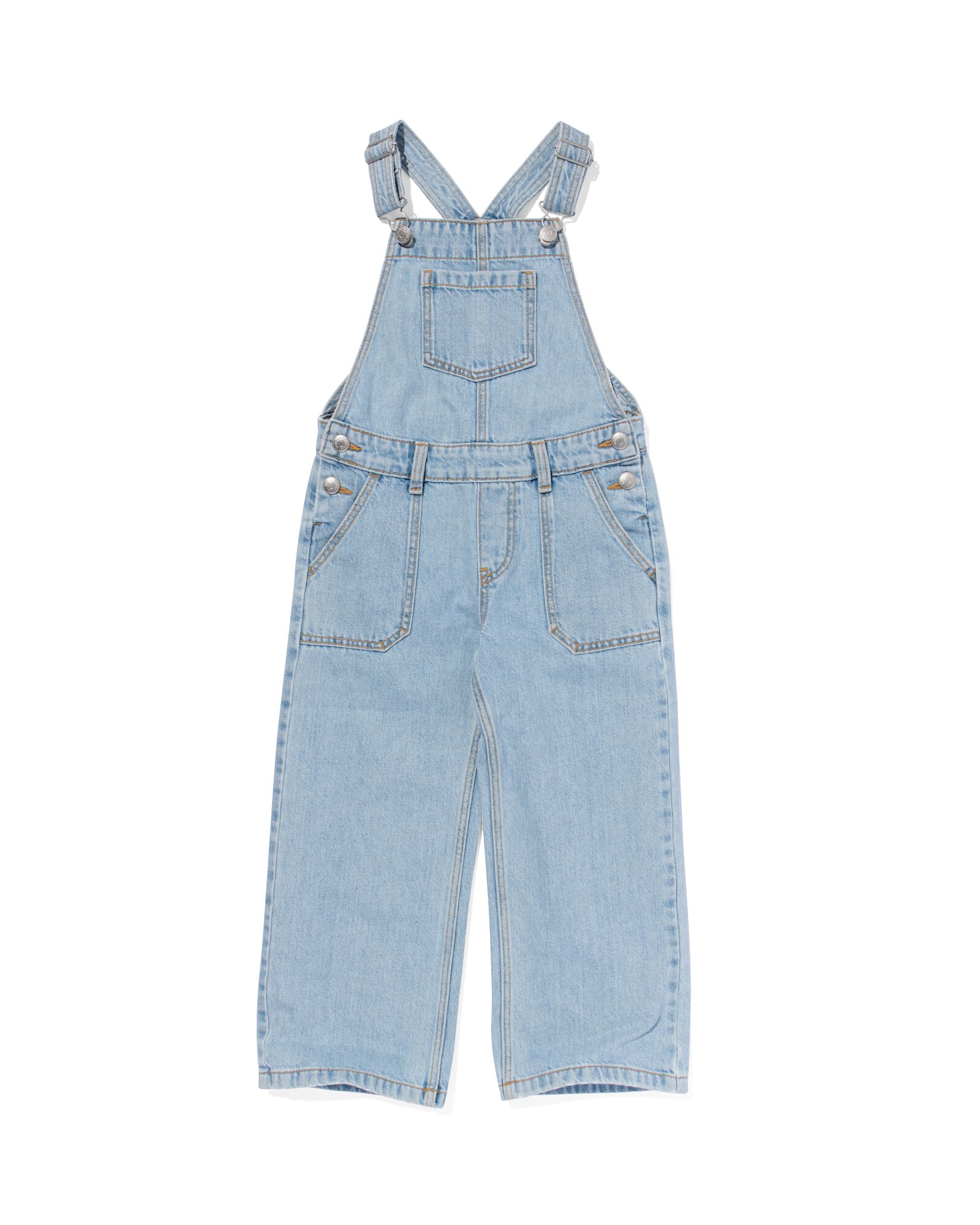 kinder jeans tuinbroek lichtblauw - 30837108LIGHTBLUE - HEMA
