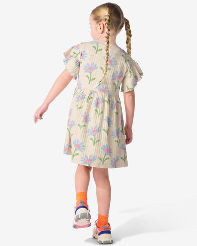 Kinder-Kleid, gerippt eierschalenfarben eierschalenfarben - 30834439OFFWHITE - HEMA