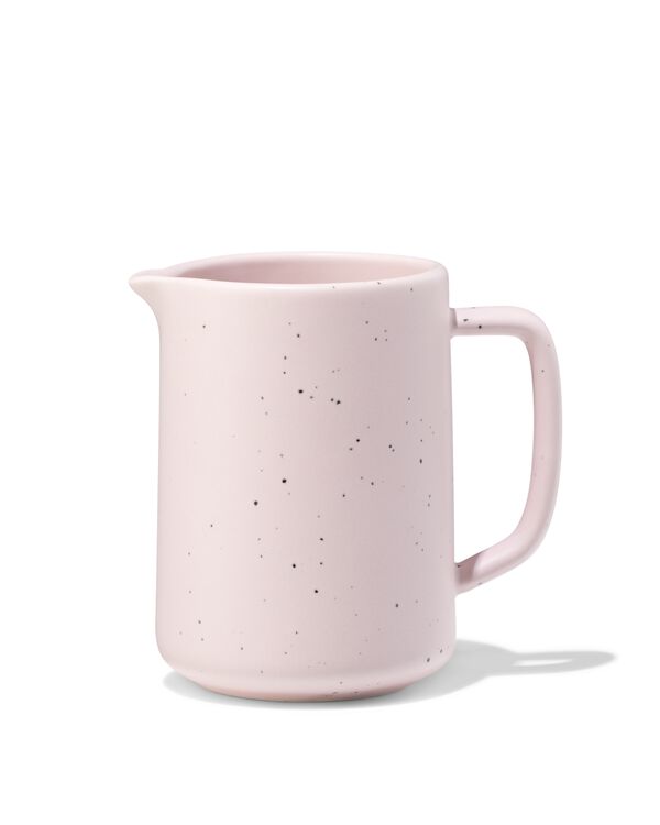 pot &agrave; lait 180ml fa&iuml;ence mouchet&eacute;e rose - 9650408 - HEMA