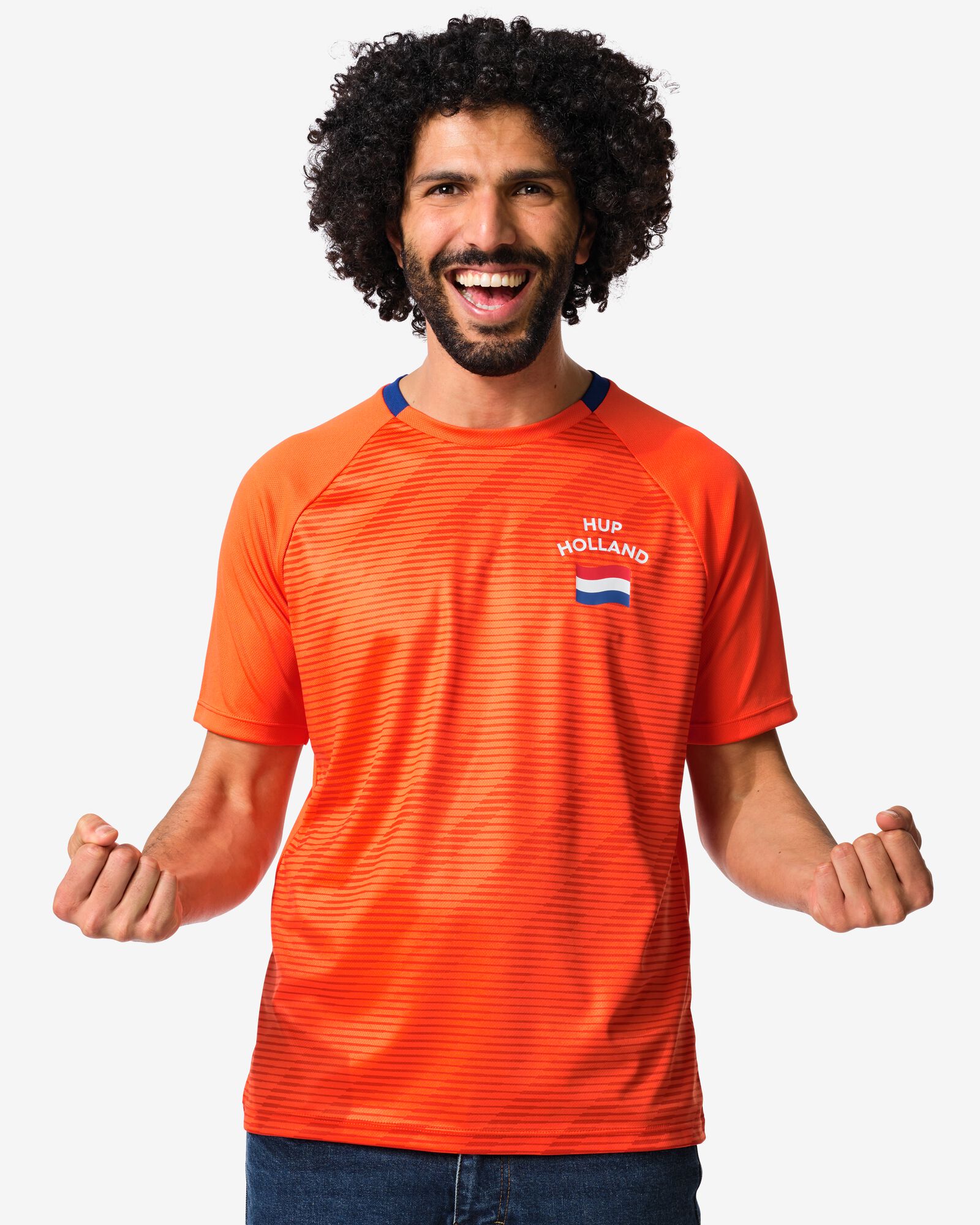 T-shirt pour adultes Coupe du monde orange orange - 36000601ORANGE - HEMA
