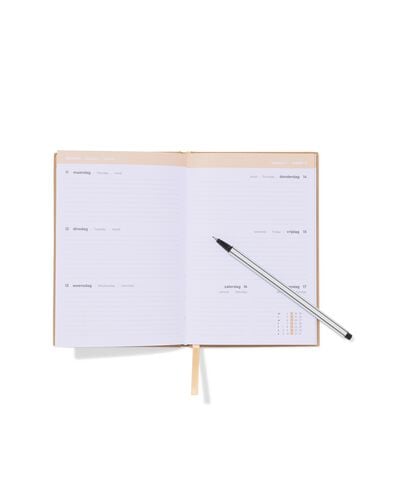 agenda scolaire 2026-2027, 12,5 x 18 cm base kraft - 14505640 - HEMA