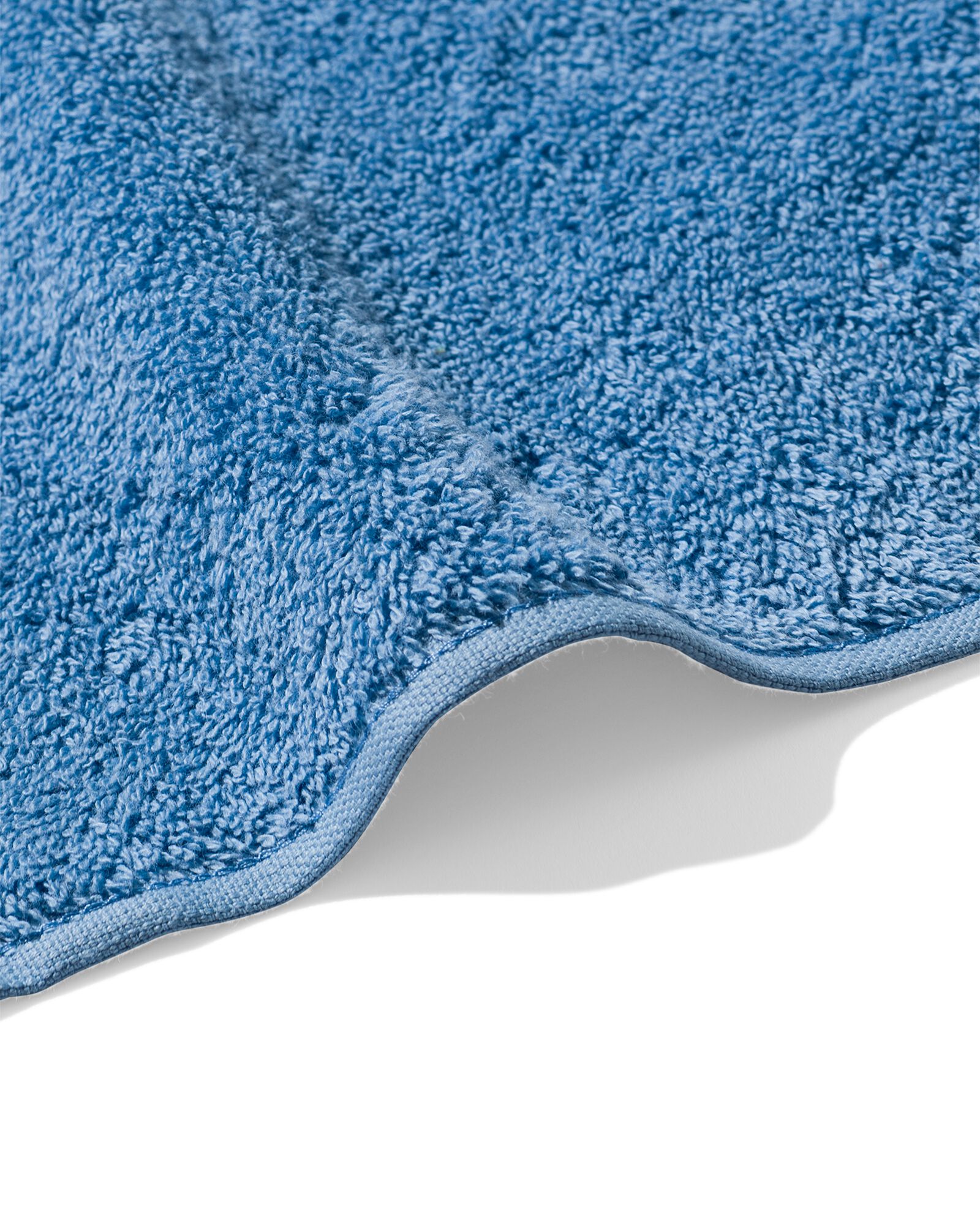 handdoek 60x110 zware kwaliteit - middenblauw - 5200713 - HEMA