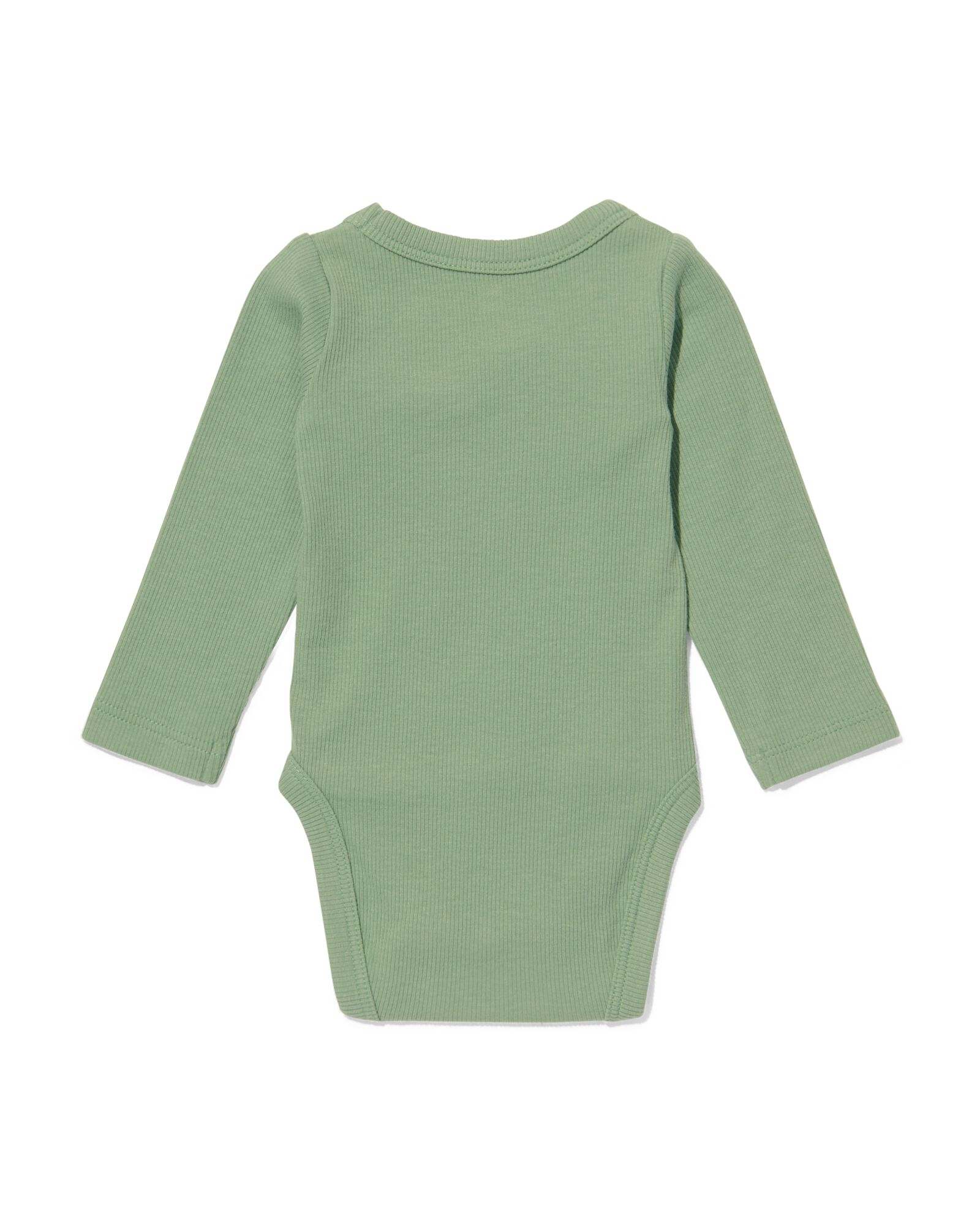 body b&eacute;b&eacute; crois&eacute; &eacute;volutif c&ocirc;tel&eacute; avec bambou stretch vert vert - 33480910GREEN - HEMA