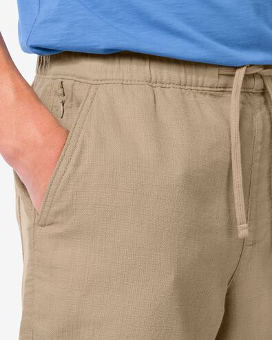 herenshort Wes regular fit beige beige - 2149620BEIGE - HEMA
