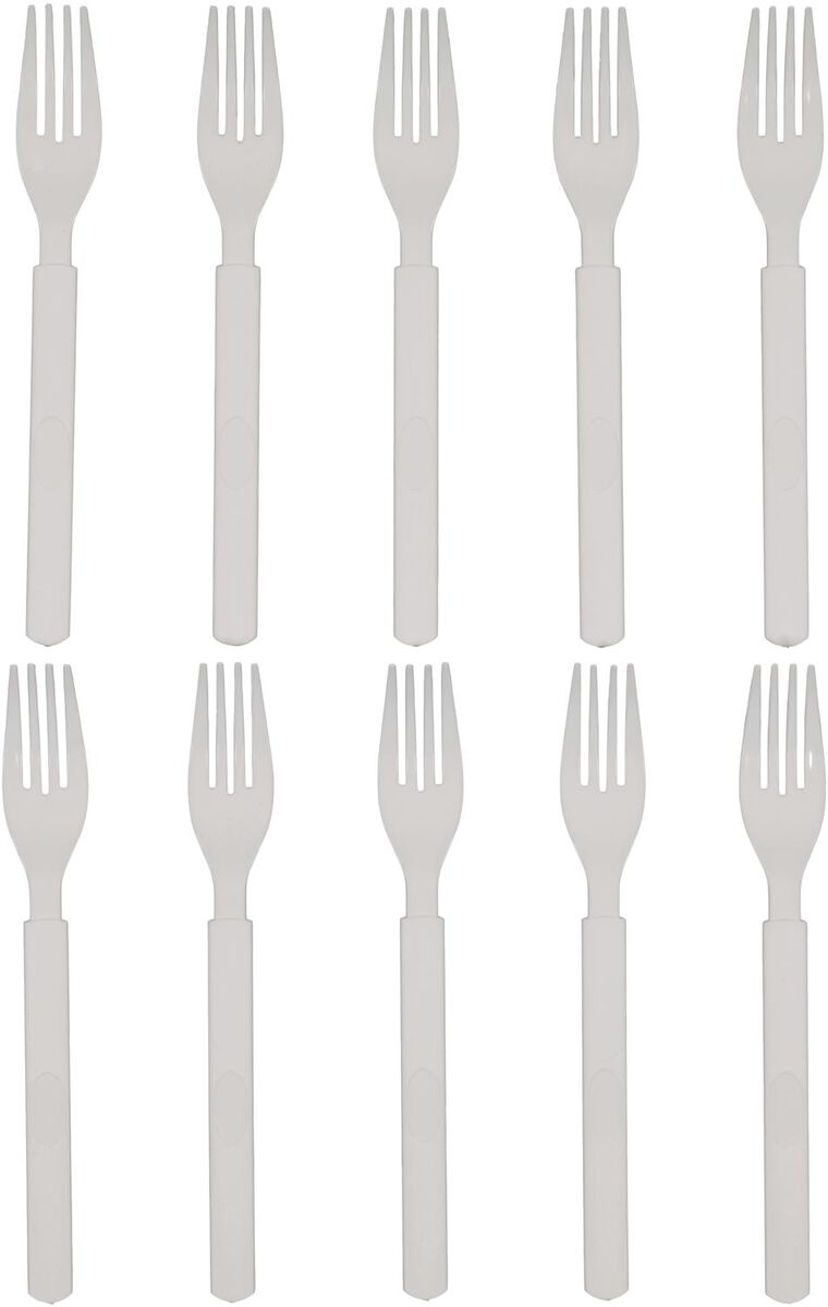 10 fourchettes réutilisables - 14200755 - HEMA