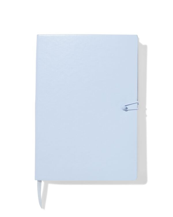 carnet A5 PU lignes bleu - 14120130 - HEMA