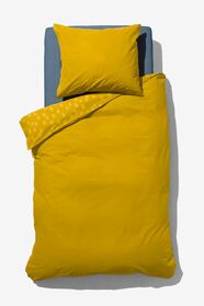 Bettwäsche, Soft Cotton, 140 x 220 cm, Sprenkel, gelb - 5760067 - HEMA
