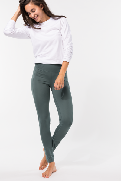 legging femme multifonctionnel vert - 1000028591 - HEMA