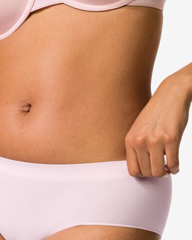 slip hipster femme sans couture microfibre rose p&acirc;le rose p&acirc;le - 19602954LIGHTPINK - HEMA