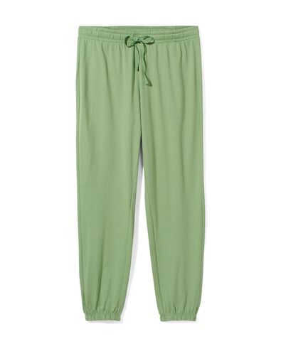 pantalon de pyjama femme avec coton  vert moyen L - 23430323 - HEMA