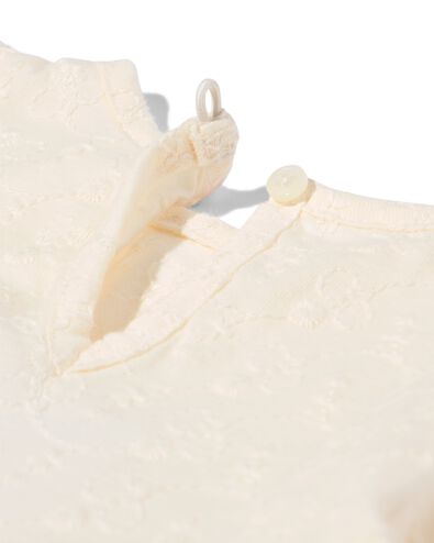 robe b&eacute;b&eacute; trap&egrave;ze broderie blanc cass&eacute; blanc cass&eacute; - 33090970OFFWHITE - HEMA