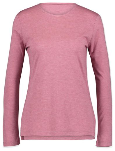 dames t-shirt met glitter roze - 1000021443 - HEMA