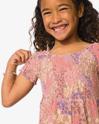 salopette enfant fleurs rose p&acirc;le rose p&acirc;le - 30863438LIGHTPINK - HEMA