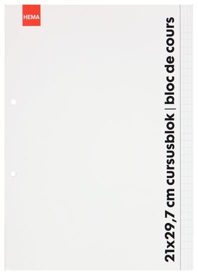 cursusblok - A4 -  commercieel geruit 4x8 mm - 14122375 - HEMA