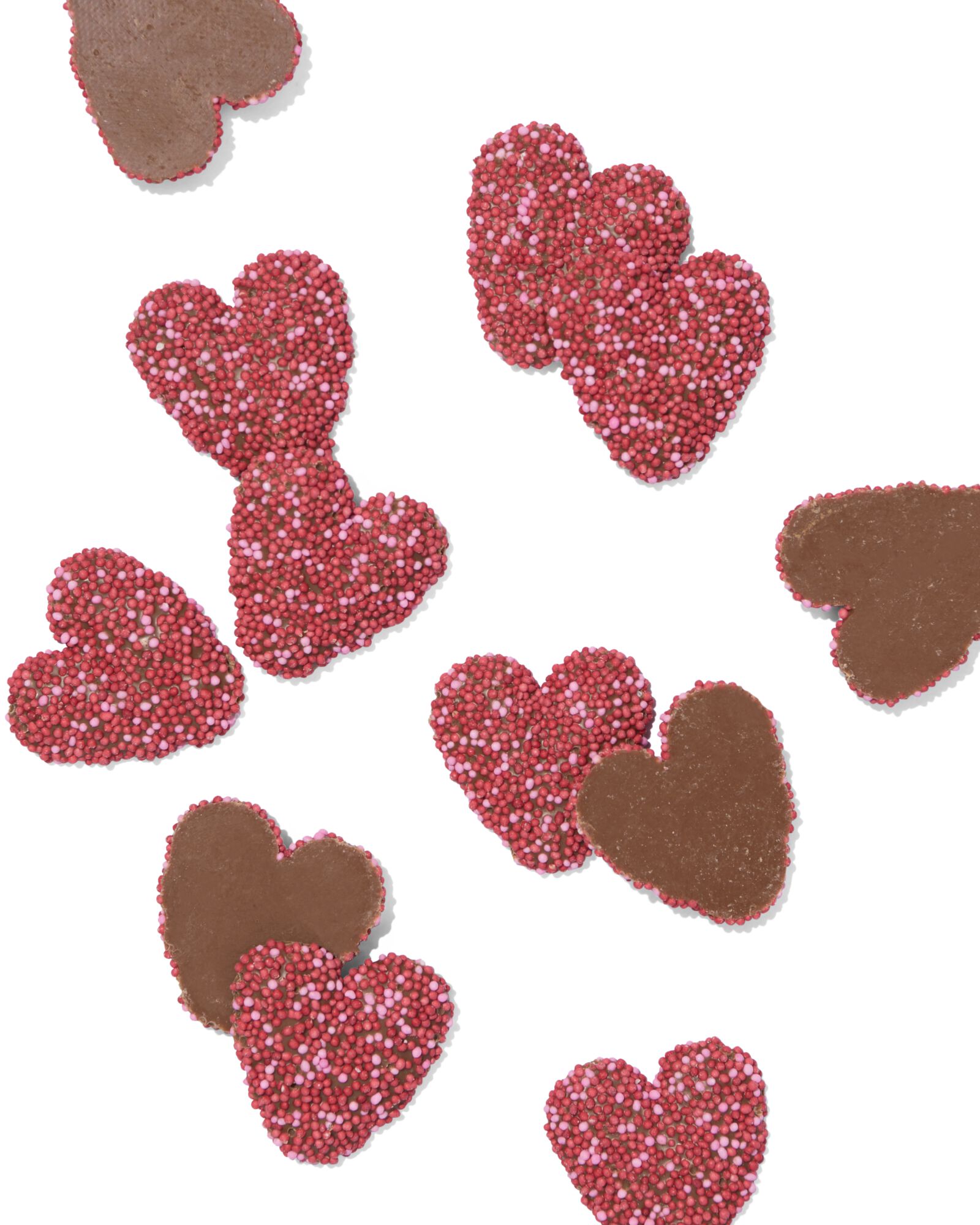 HEMA Décoration Pour Gâteau - Pastilles Choco Coeurs Avec Perles De Sucre 150g