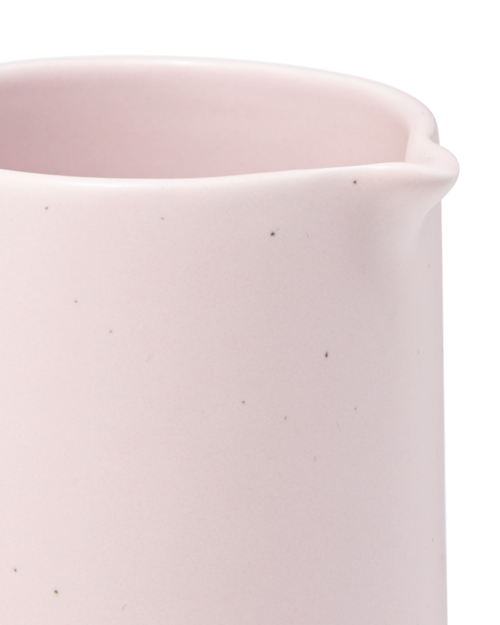 melkkan 180ml aardewerk spikkel roze - 9650408 - HEMA