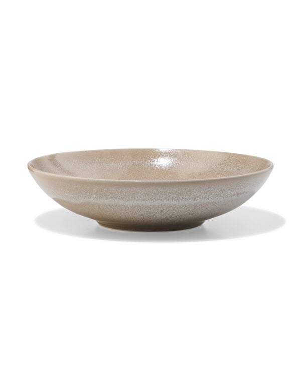 Suppenteller &Oslash; 21,2 cm, Monaco, Steingut, hellbraun - 9650192 - HEMA