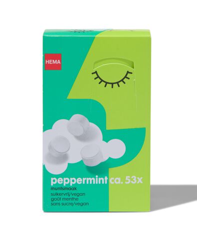 suikervrije pastilles peppermint - 53 stuks - 10460015 - HEMA