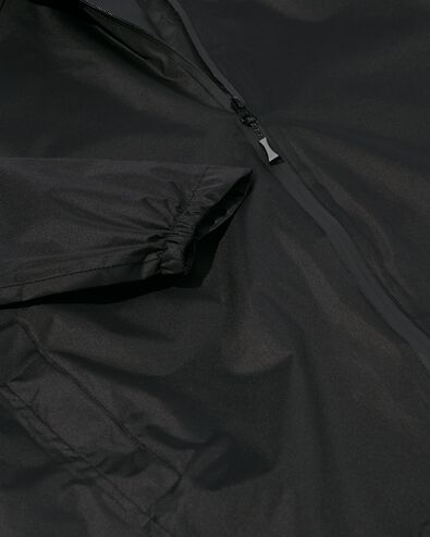 Regenjacke für Erwachsene, leicht, wasserdicht schwarz XL - 34440045 - HEMA