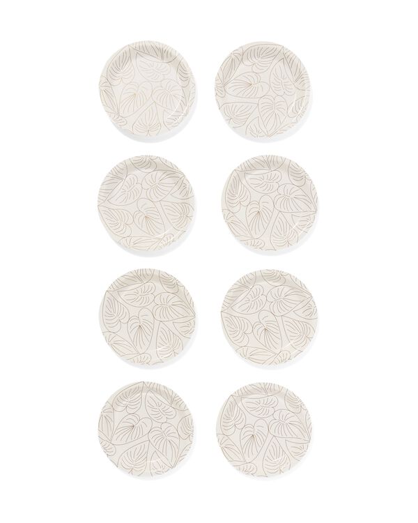 Kuchenteller botanisch 8 St&uuml;ck  - 14250083 - HEMA