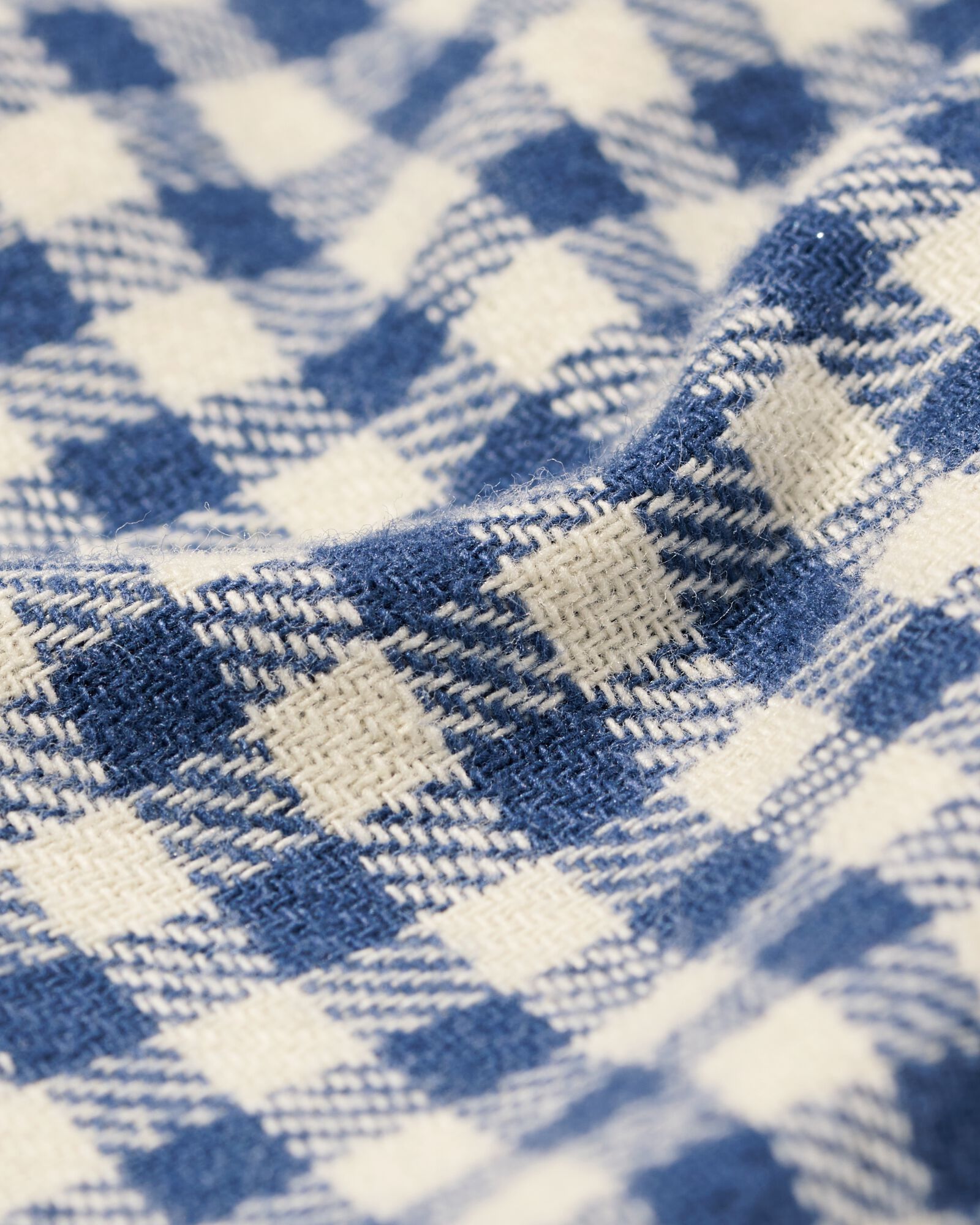 herenpyjamabroek flanel ruiten donkerblauw donkerblauw - 23675710DARKBLUE - HEMA