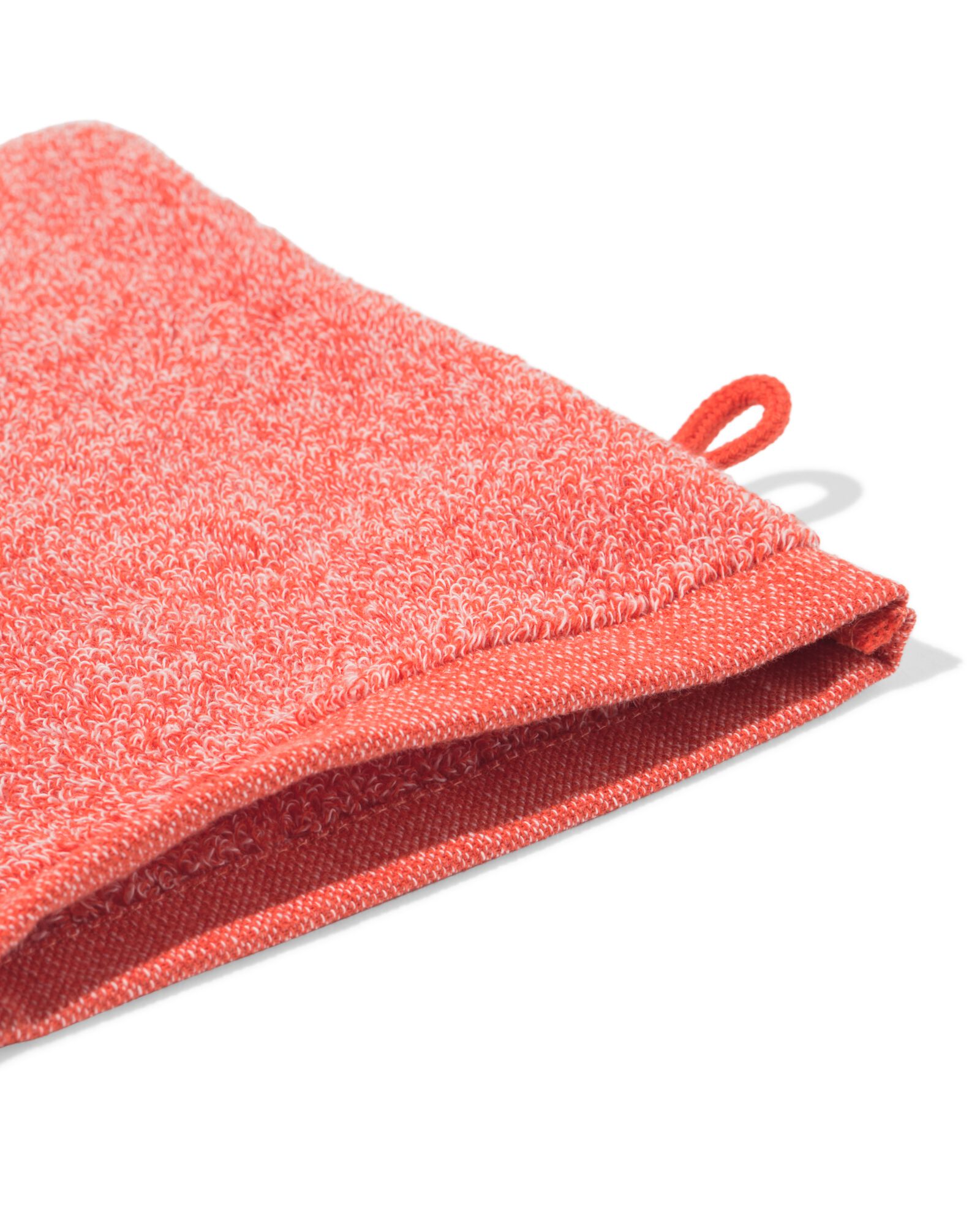 gant de toilette 16 x 21 cm de qualit&eacute; sup&eacute;rieure rouge mouchet&eacute; - 5200262 - HEMA