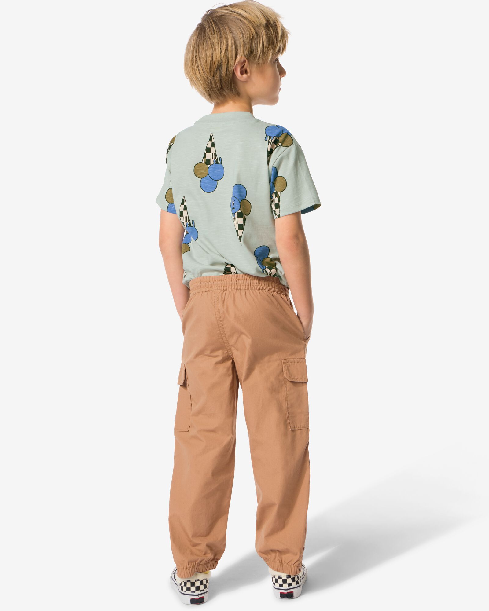 kinderbroek cargo bruin - 30710203BROWN - HEMA