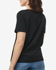 dames t-shirt Hannie zwart zwart - 1000029978 - HEMA