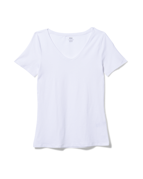 t-shirt femme blanc L - 36301763 - HEMA