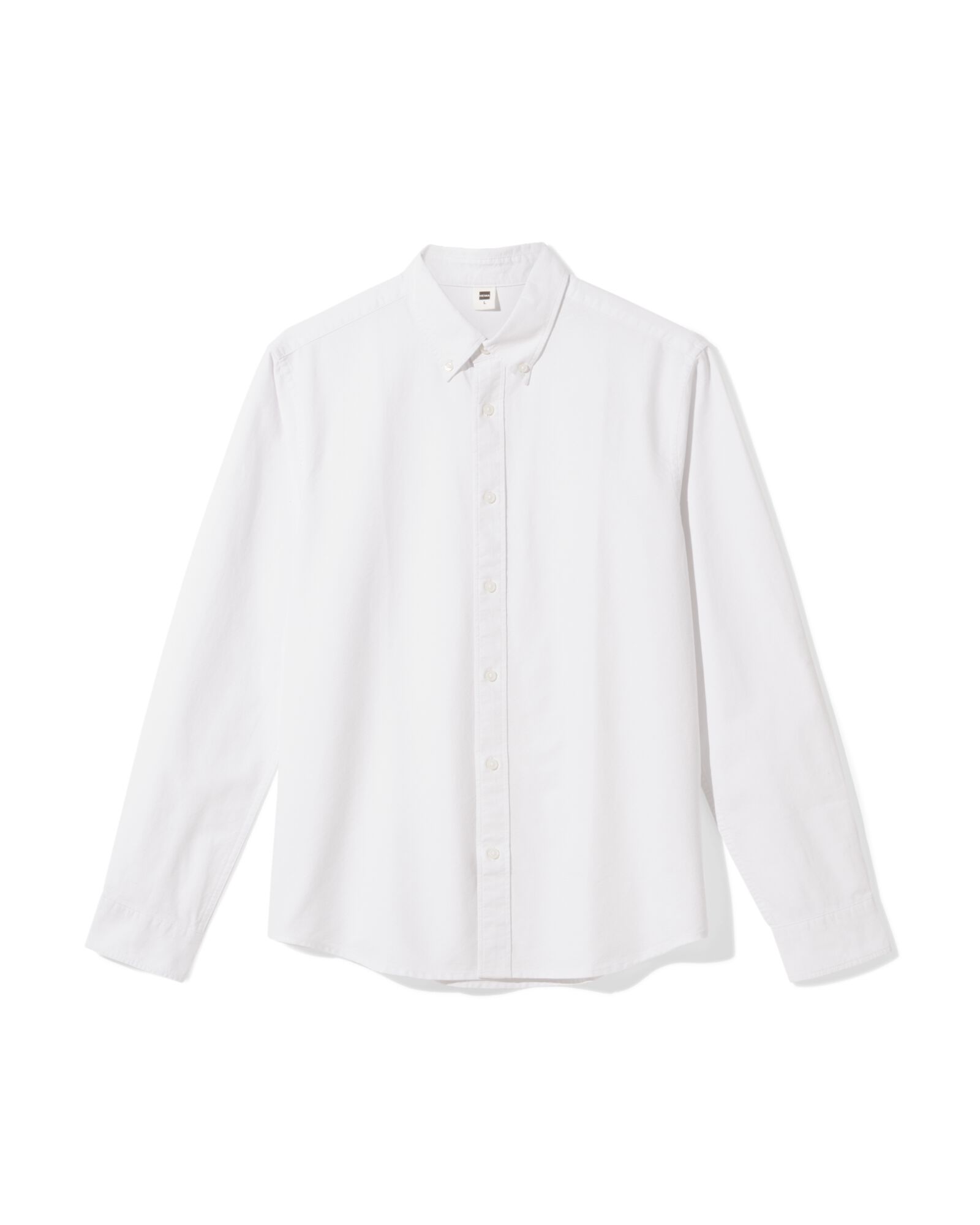 heren oxford overhemd wit wit - 1000030209 - HEMA