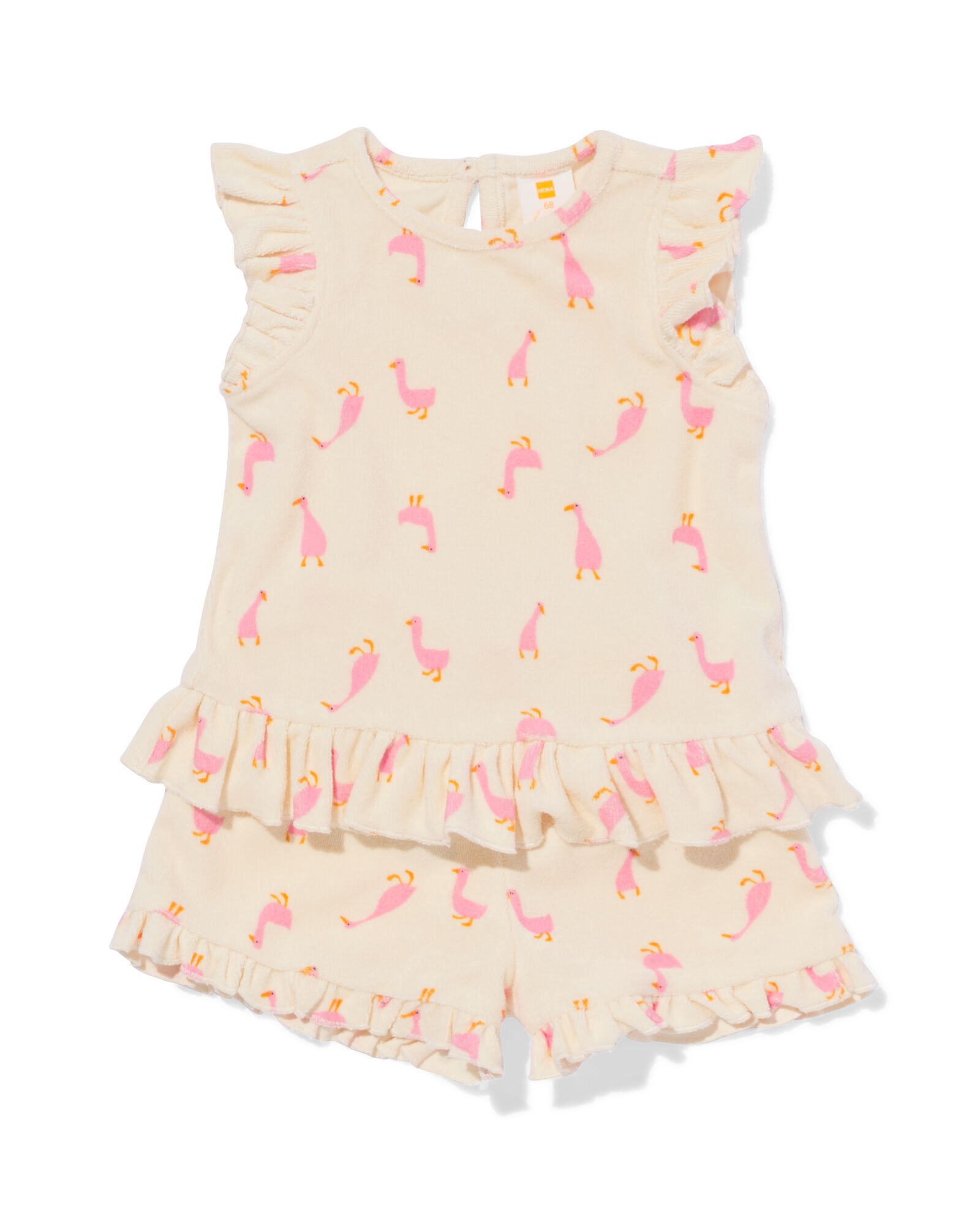 ensemble de v&ecirc;tements pour nouveau-n&eacute; en tissu &eacute;ponge canards &eacute;cru &eacute;cru - 33418820ECRU - HEMA