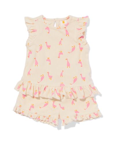 ensemble de v&ecirc;tements pour nouveau-n&eacute; en tissu &eacute;ponge canards &eacute;cru &eacute;cru - 33418820ECRU - HEMA