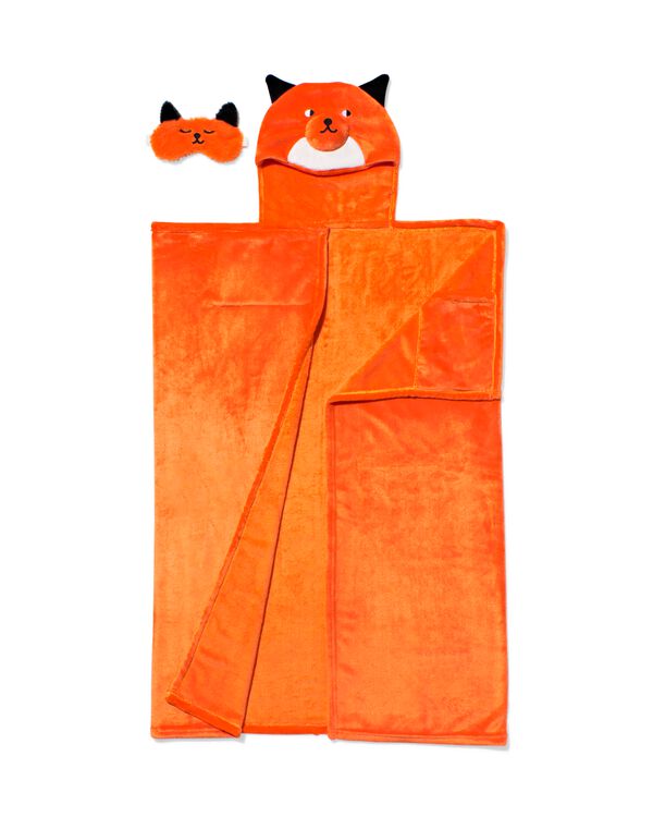 couverture douillette et masque de sommeil renard - 15100391 - HEMA
