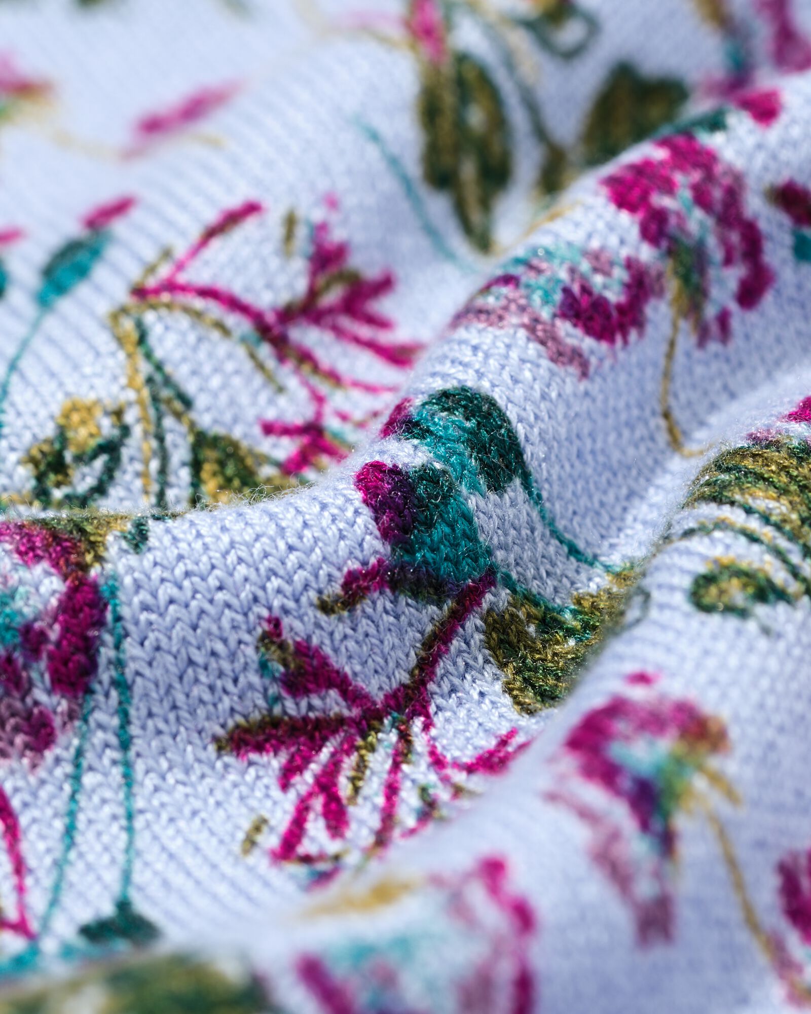 Damen-Pullover Fally, Feinstrick, gebl&uuml;mt hellblau hellblau - 36303460LIGHTBLUE - HEMA