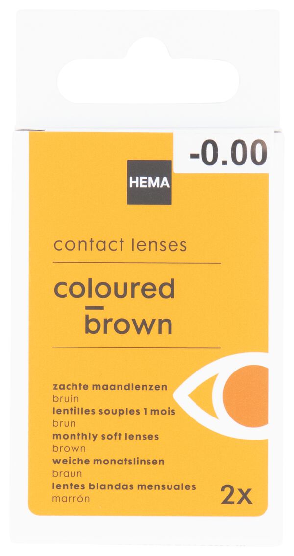 lentilles de contact de couleur - brun - 11973202 - HEMA