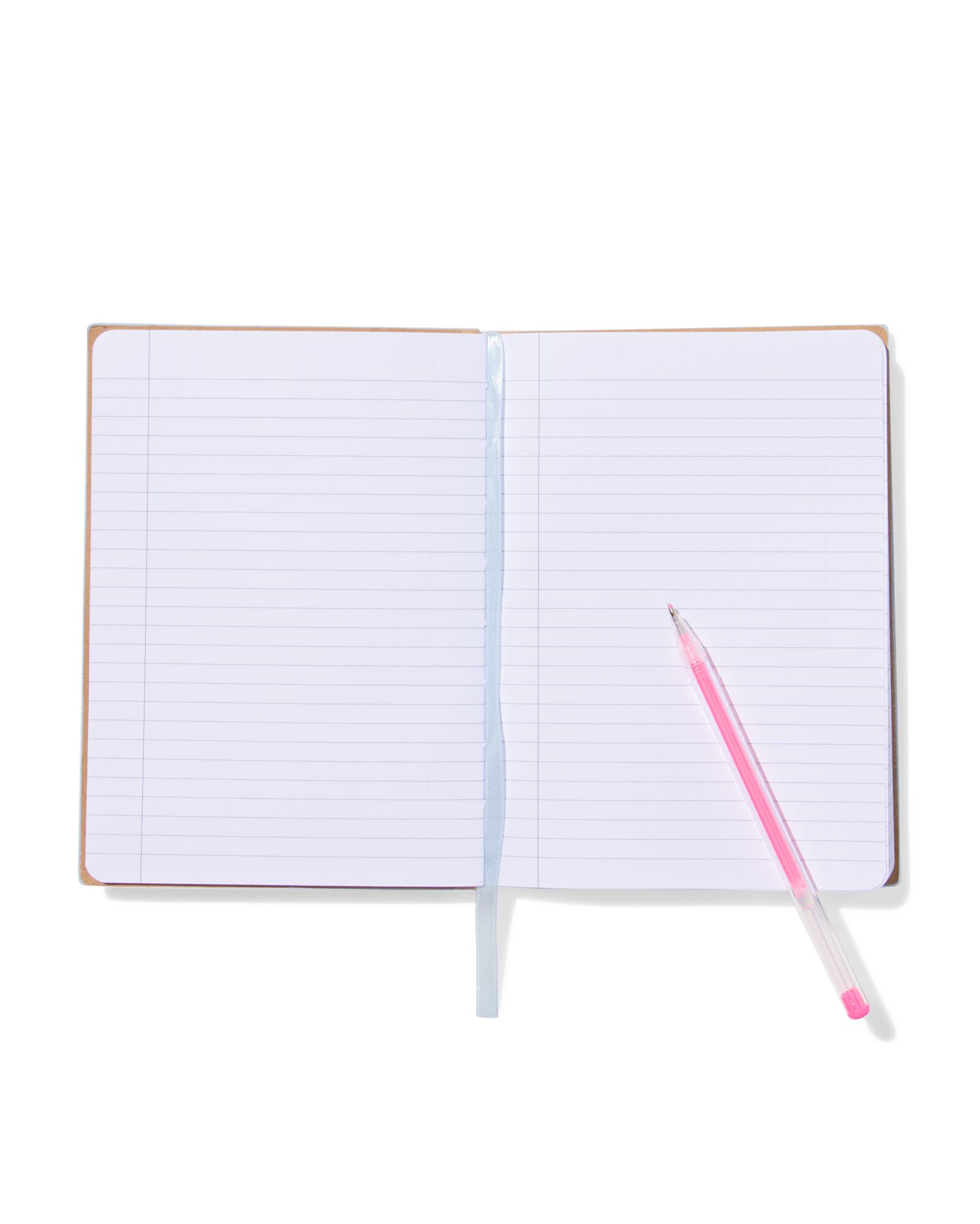 carnet 12,8x17,8 PU lignes bleu - 14120129 - HEMA