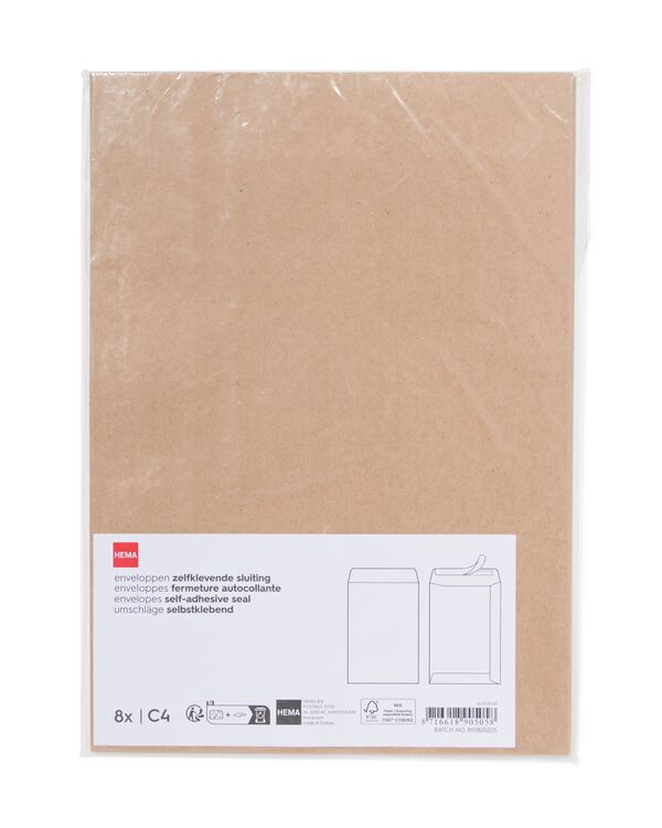 8 enveloppes C4 - 14130040 - HEMA
