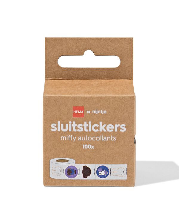 autocollants de fermeture miffy 5x7,5cm - 100 pi&egrave;ces - 14750067 - HEMA